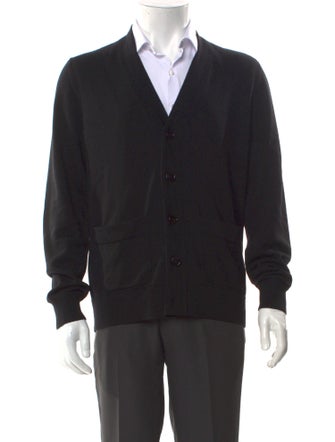 Dries Van Noten Merino Wool V-Neck Cardigan