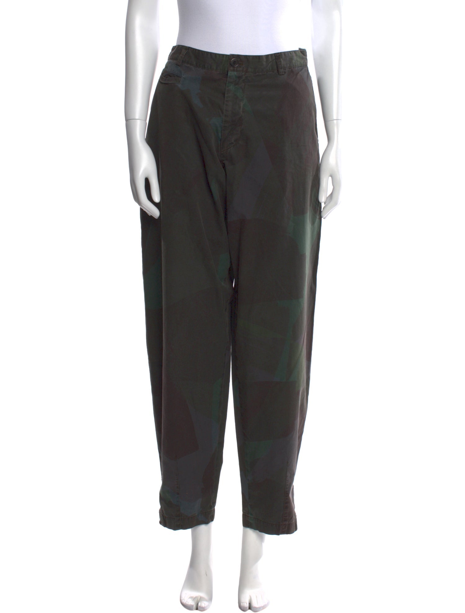 Dries Van Noten Printed Straight Leg Pants