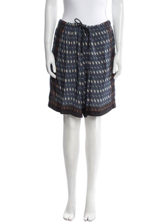 Dries Van Noten Silk Knee-Length Shorts