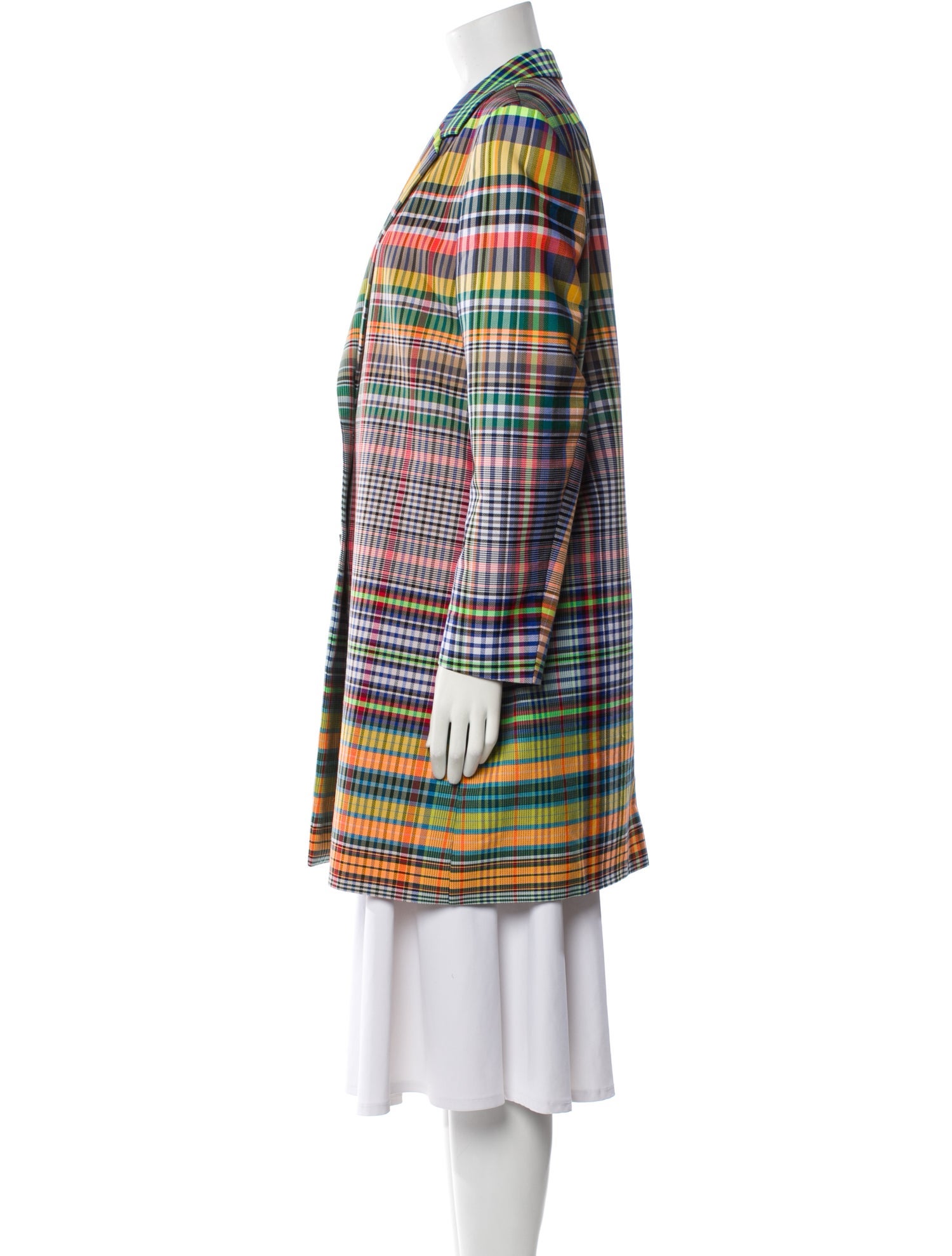 Dries Van Noten Plaid Print Coat