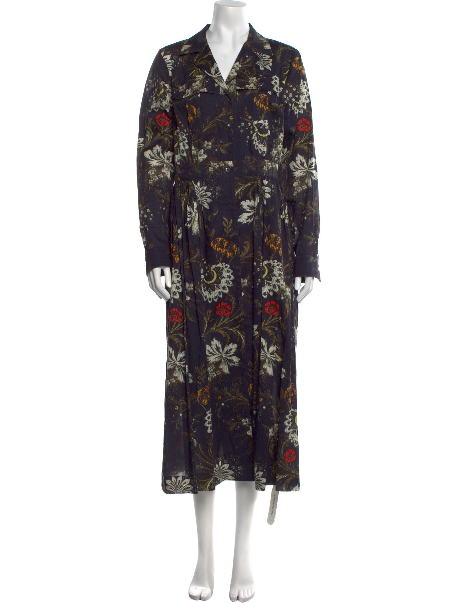 Dries Van Noten Floral Print Long Dress
