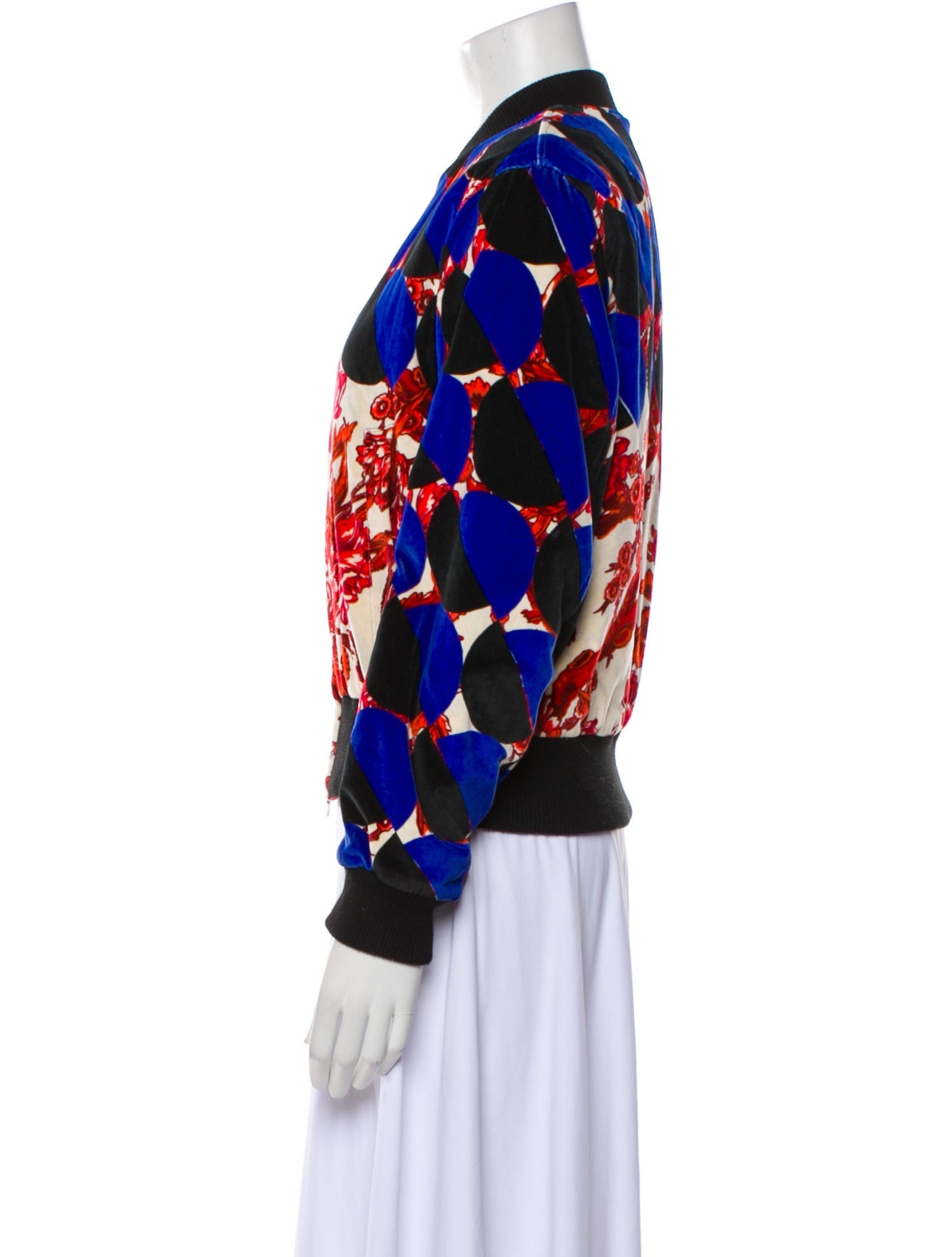 Dries Van Noten Floral Print Bomber Jacket