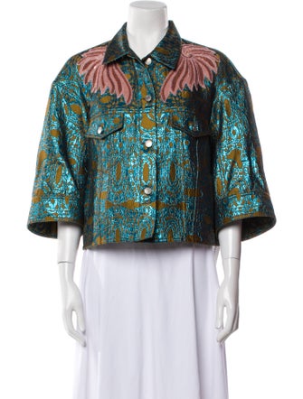 Dries Van Noten Printed Evening Jacket