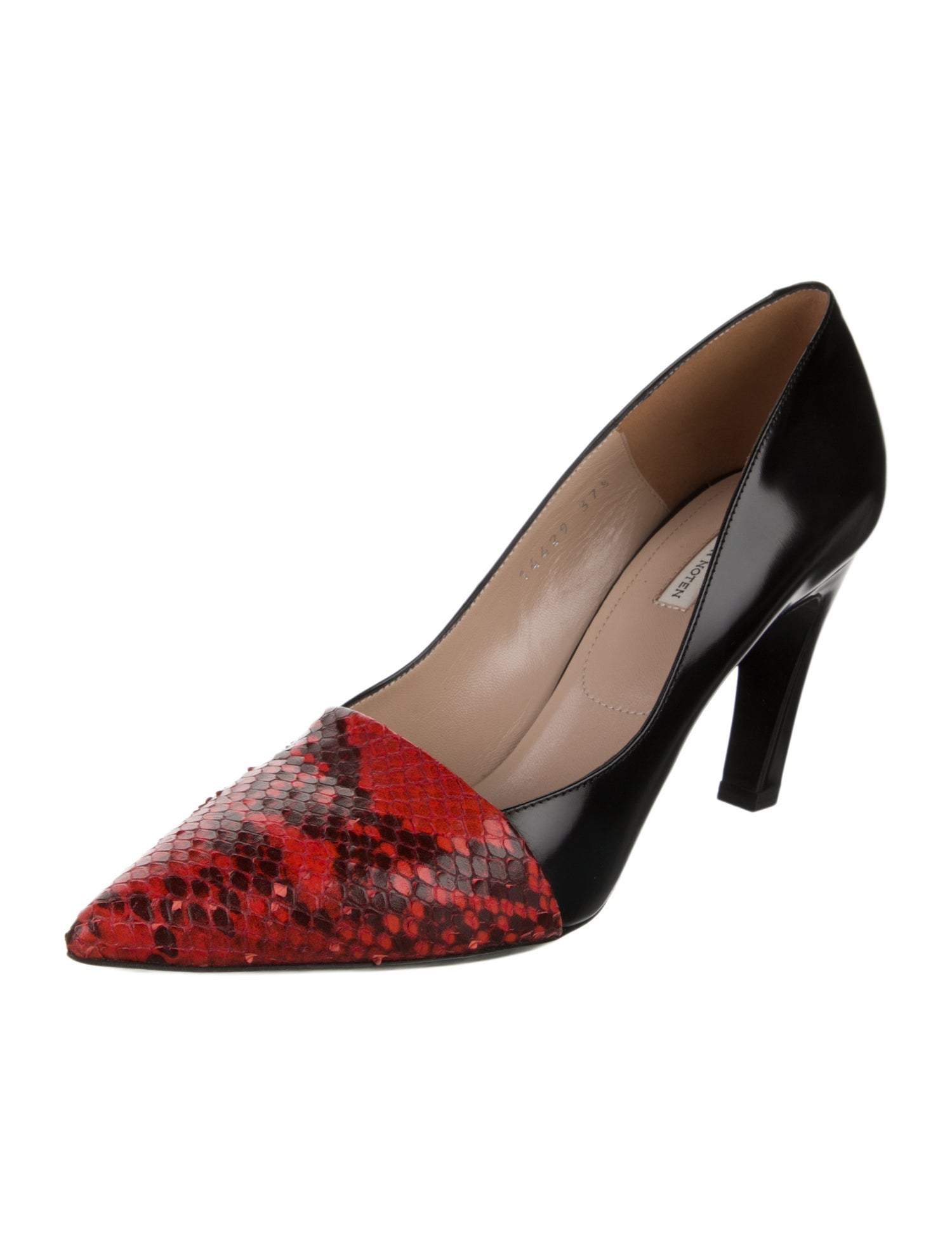 Dries Van Noten Snakeskin Animal Print Pumps