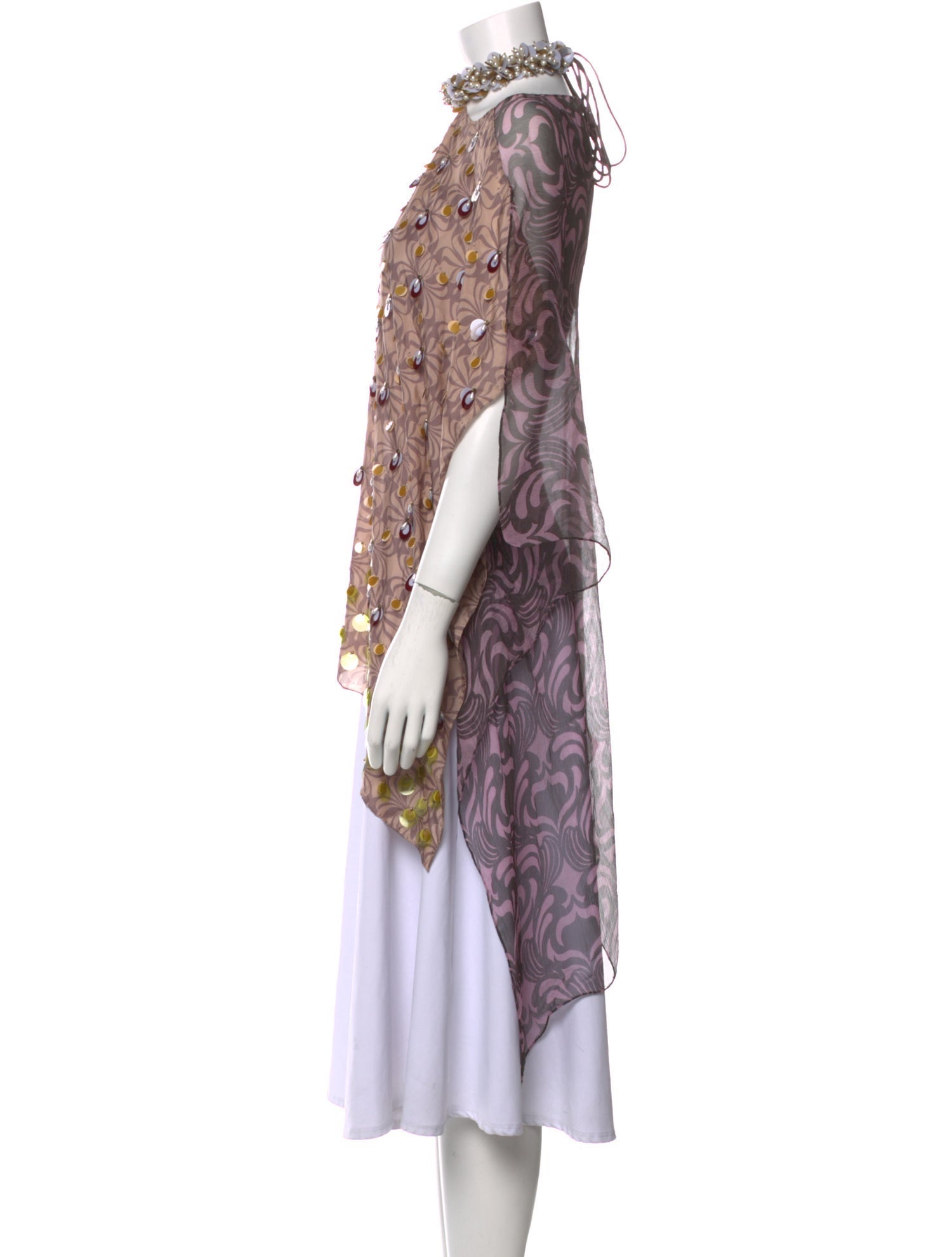 Dries Van Noten Silk Floral Print Tunic