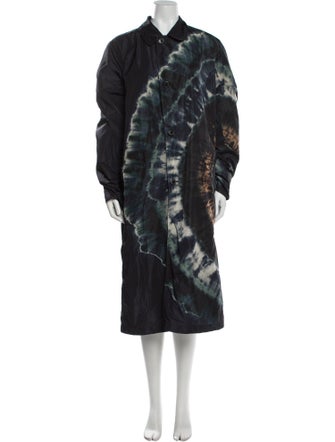 Dries Van Noten Tie-Dye Print Coat