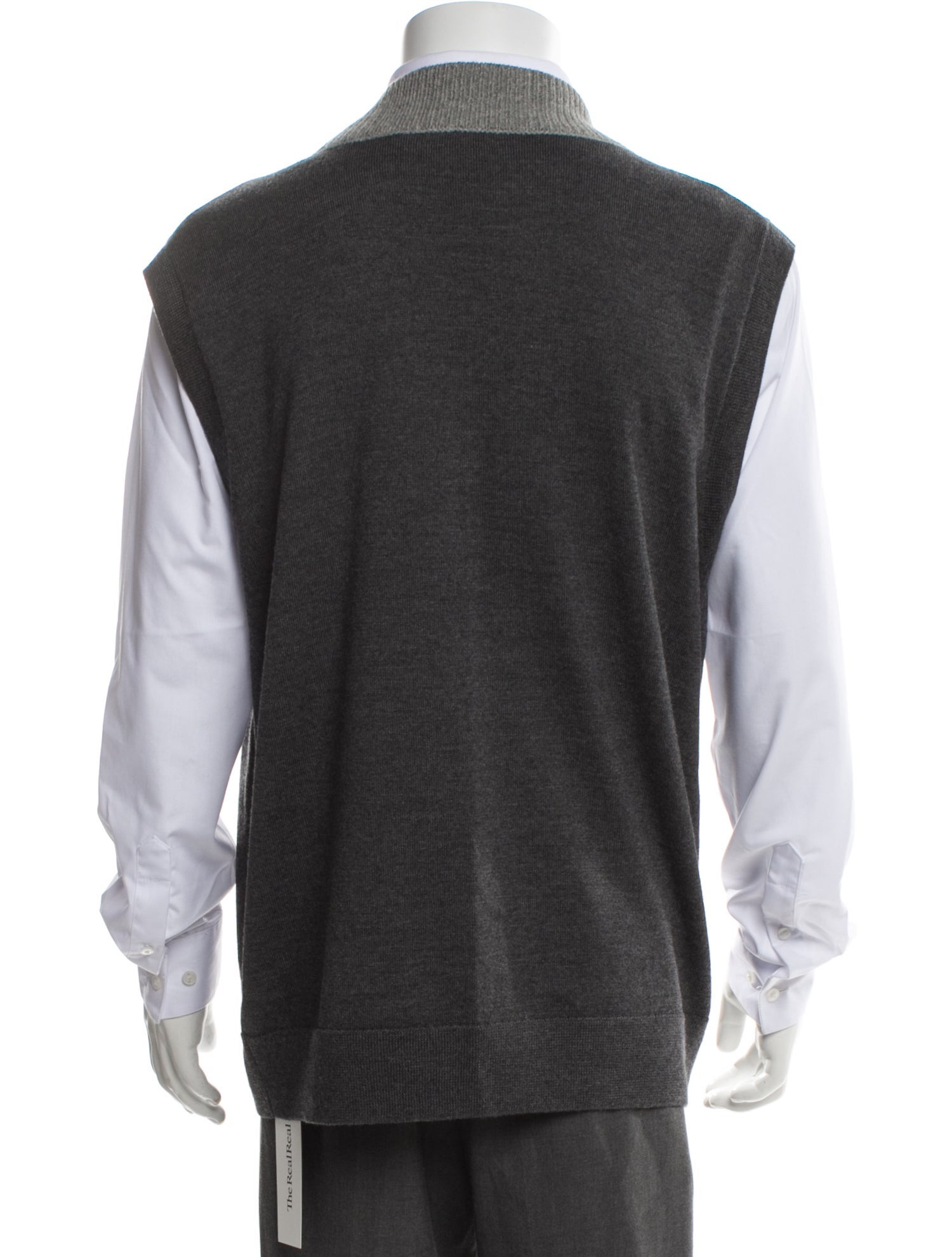 Dries Van Noten Merino Wool V-Neck Sweater Vest