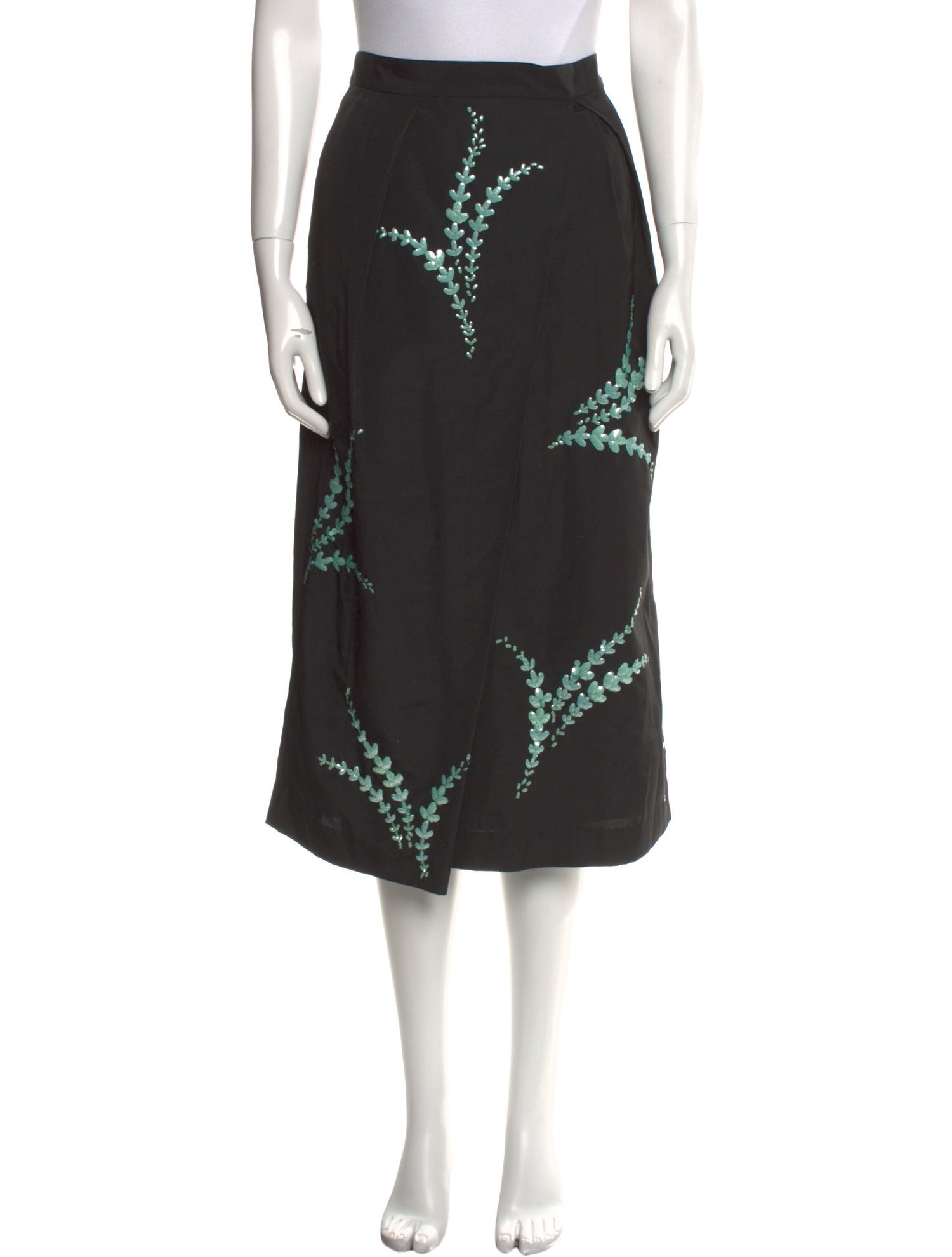 Dries Van Noten Patterned Midi Length Skirt