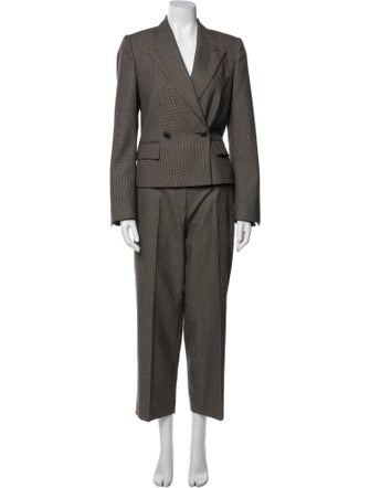 Dries Van Noten Wool Printed Pantsuit