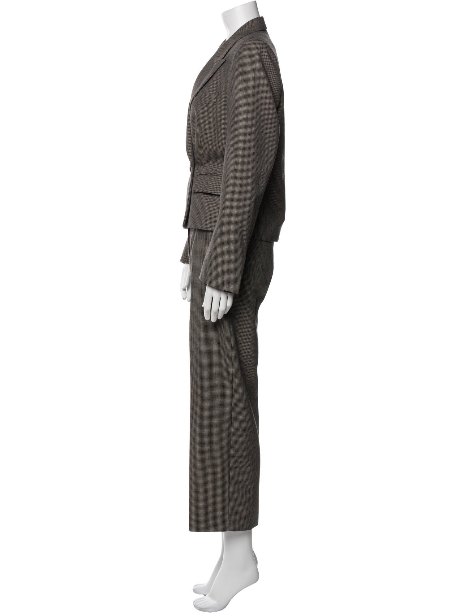 Dries Van Noten Wool Printed Pantsuit