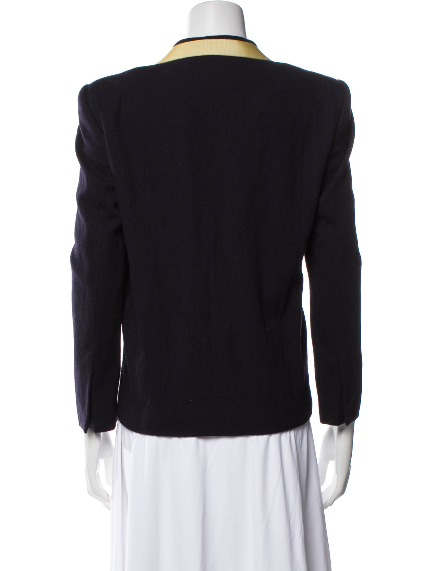 Dries Van Noten Wool Colorblock Pattern Blazer