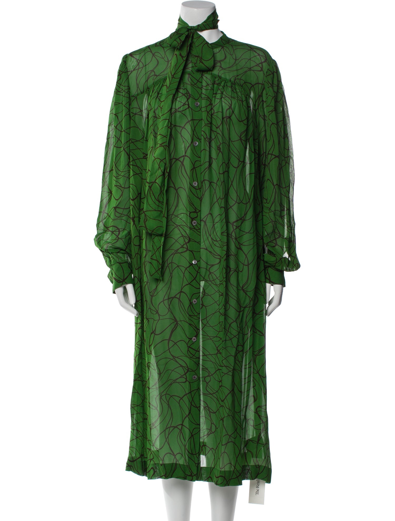 Dries Van Noten Printed Long Dress