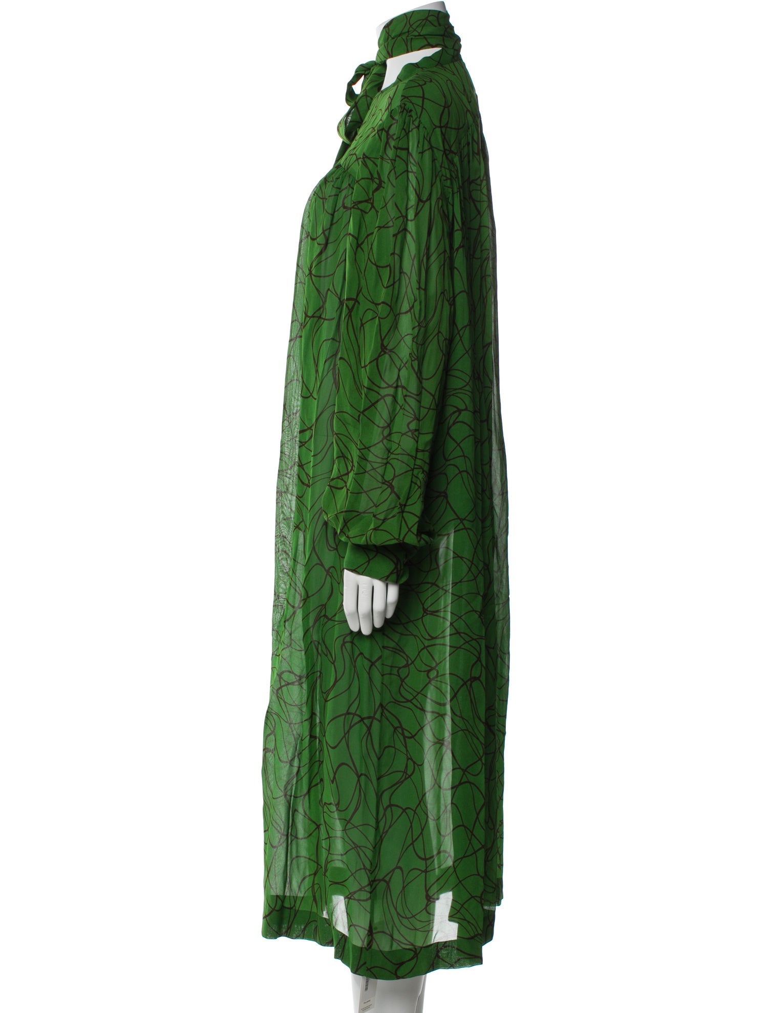 Dries Van Noten Printed Long Dress