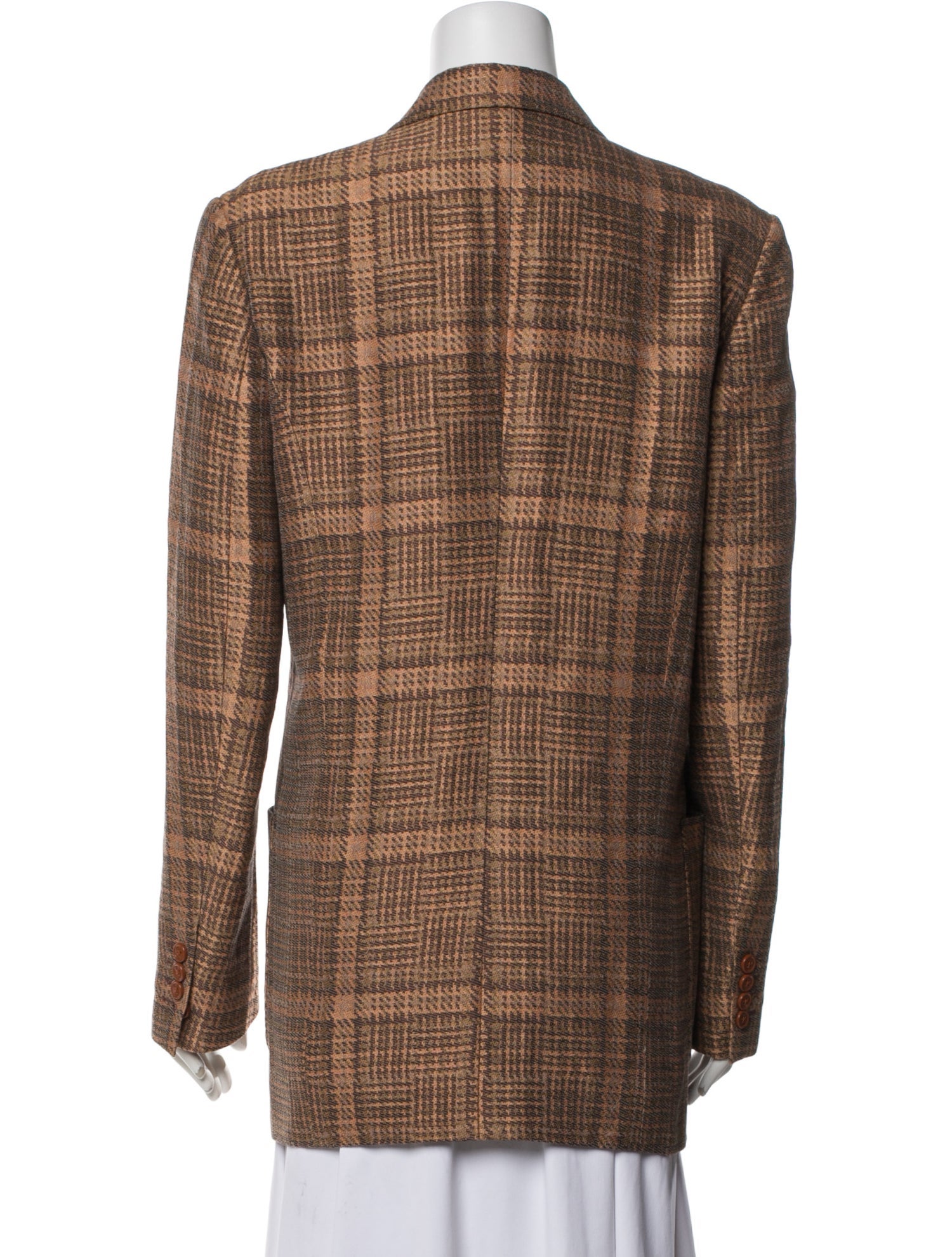Dries Van Noten Plaid Print Blazer