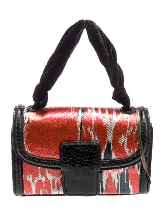 Dries Van Noten Leather Top Handle Bag