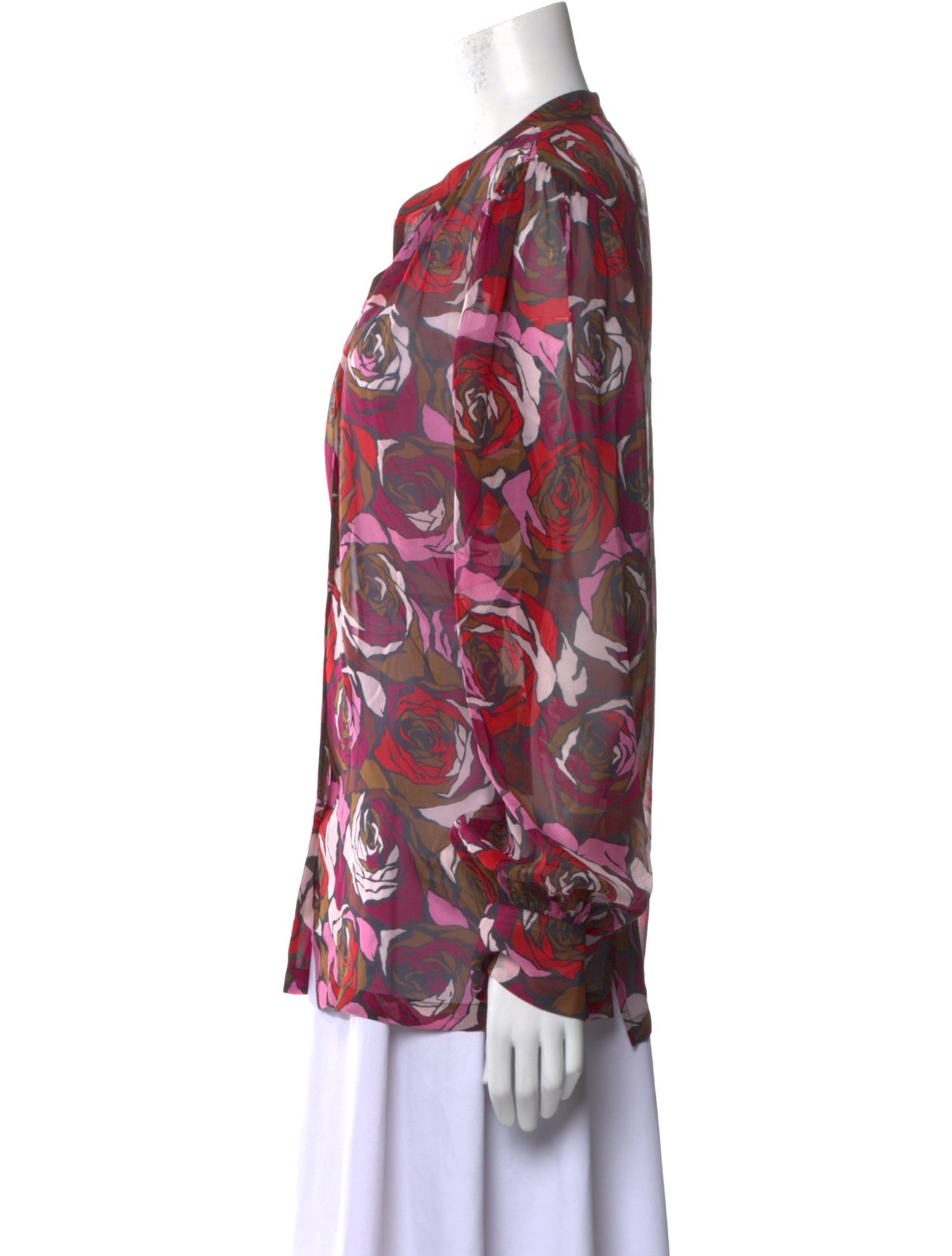 Dries Van Noten Silk Printed Blouse