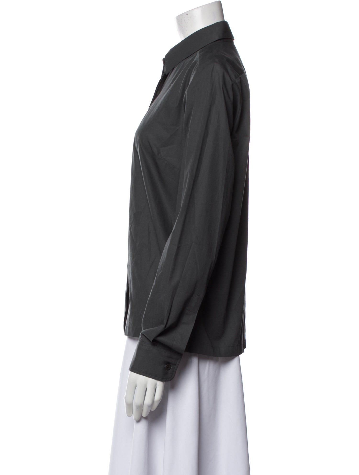 Dries Van Noten Long Sleeve Button-Up Top