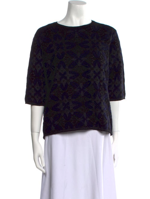 Dries Van Noten Merino Wool Animal Print Sweater