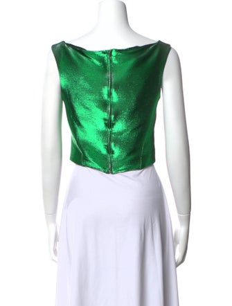 Dries Van Noten V-Neck Sleeveless Crop Top