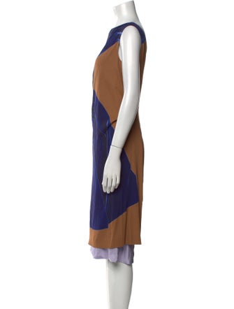 Dries Van Noten Printed Knee-Length Dress