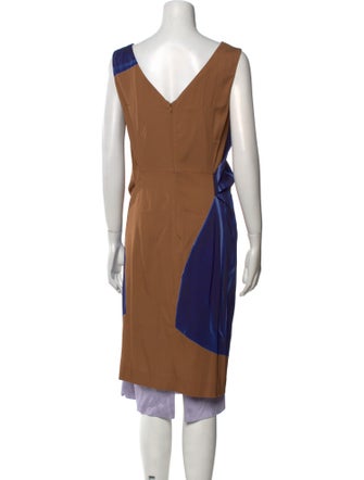 Dries Van Noten Printed Knee-Length Dress