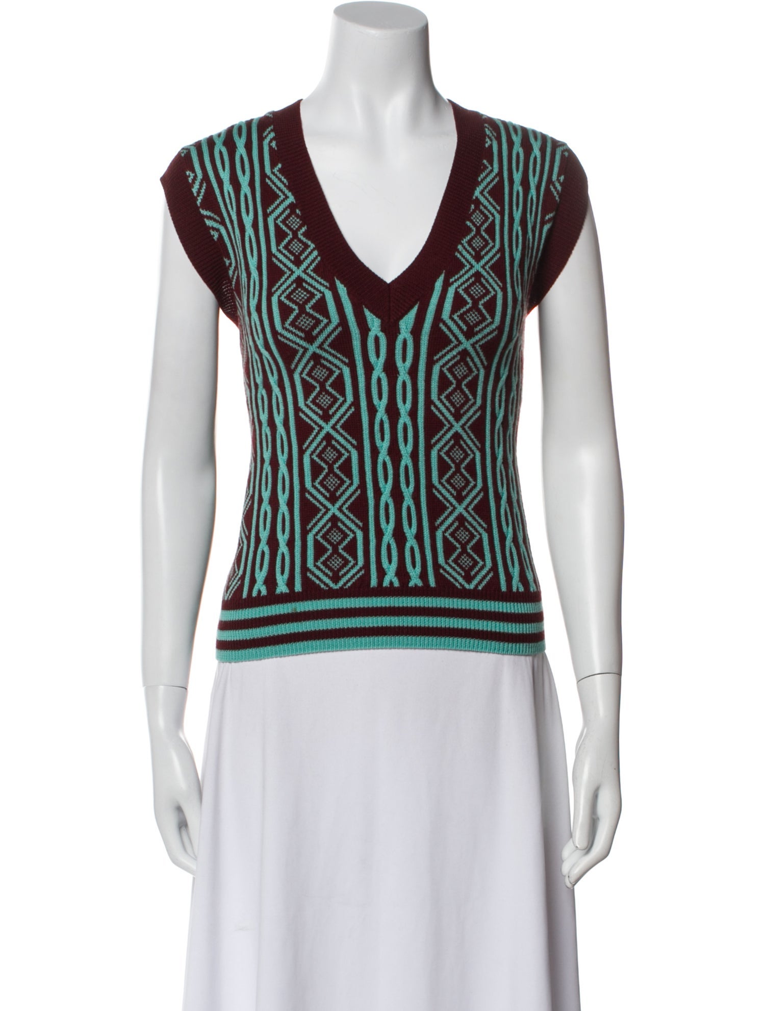 Dries Van Noten Merino Wool Printed Sweater