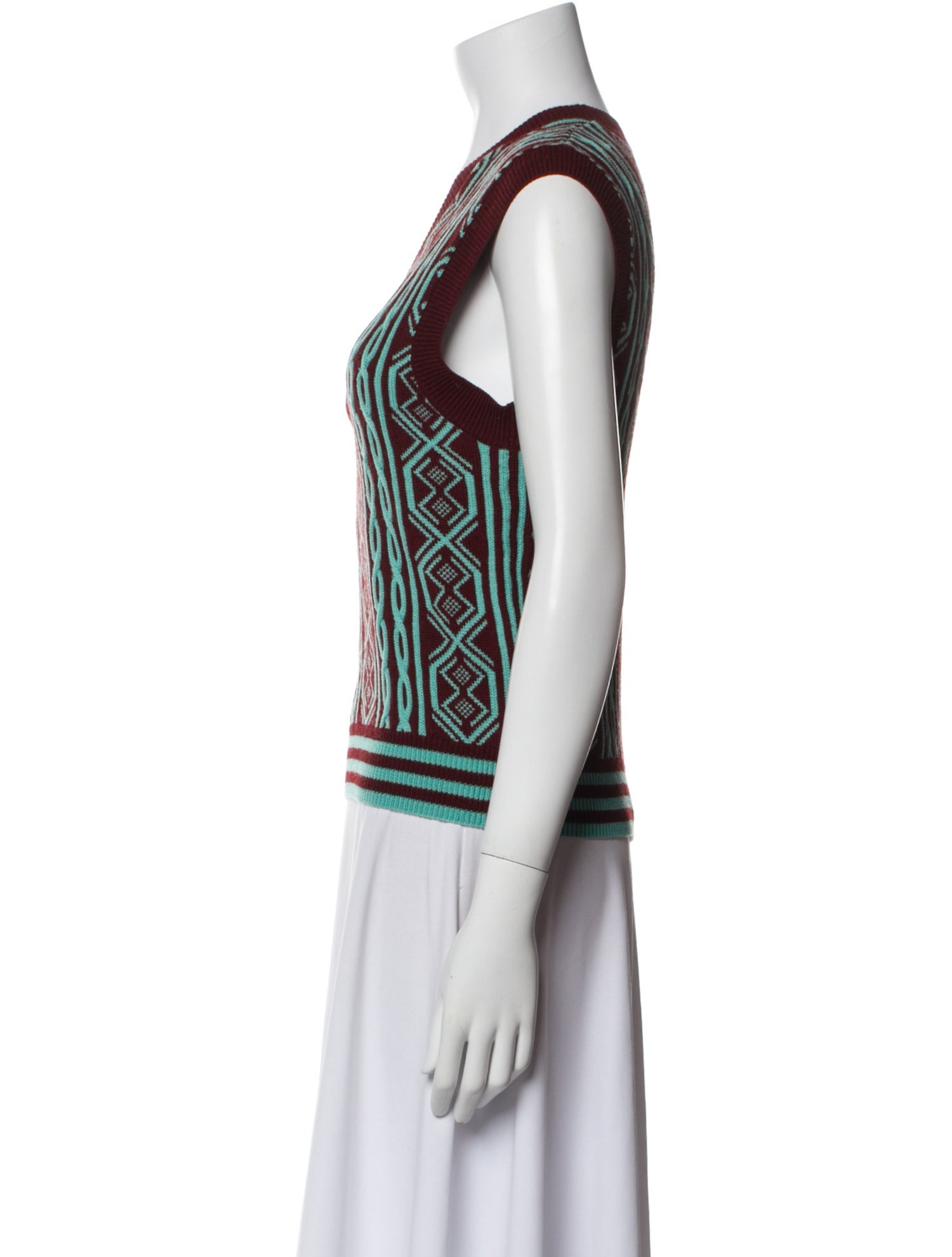 Dries Van Noten Merino Wool Printed Sweater