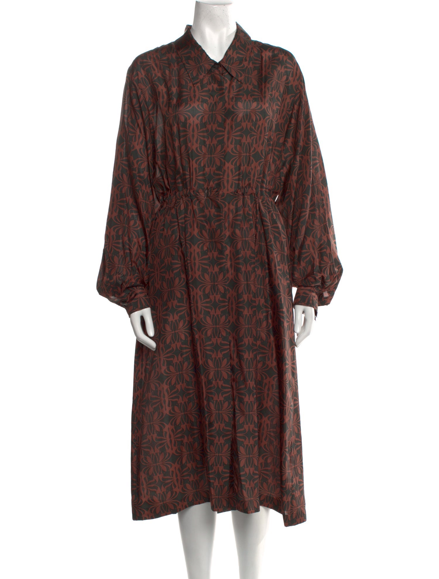 Dries Van Noten Silk Long Dress