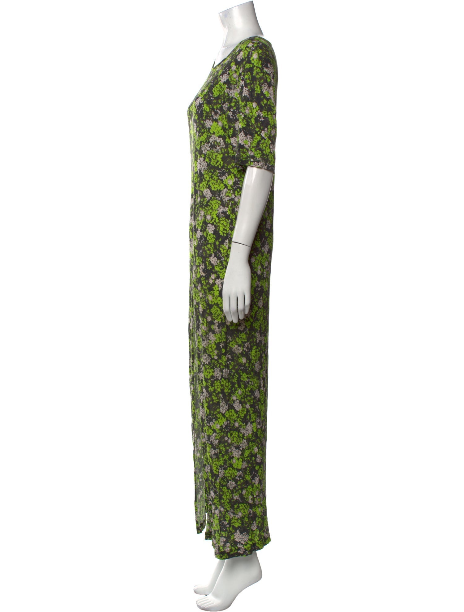 Dries Van Noten Floral Print Long Dress