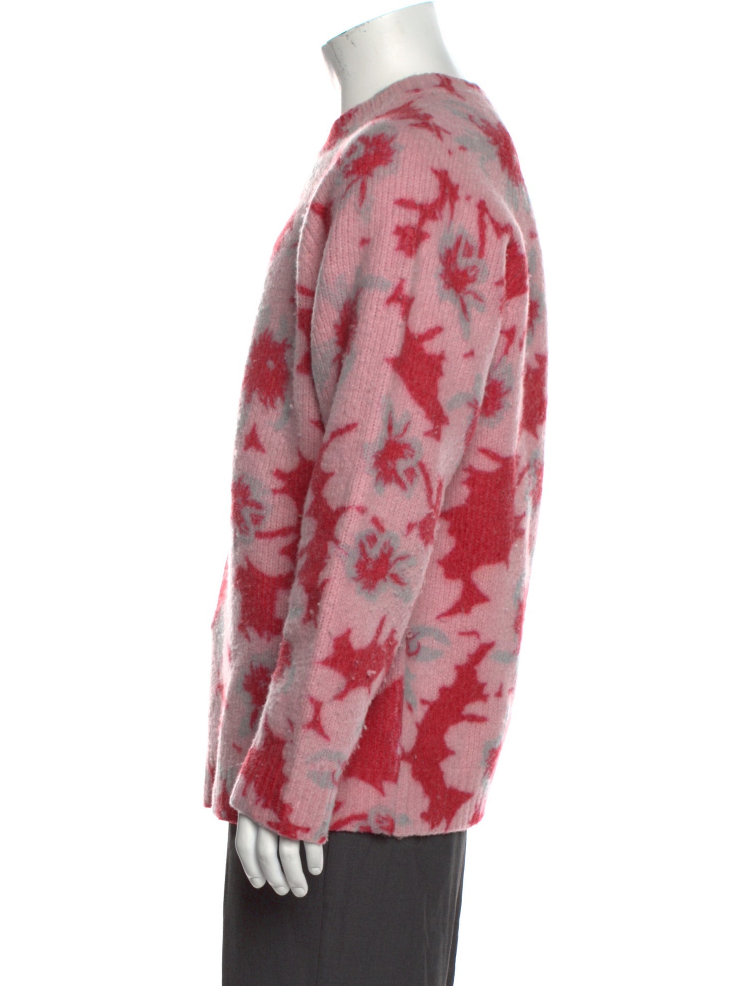 Dries Van Noten Printed Crew Neck Pullover