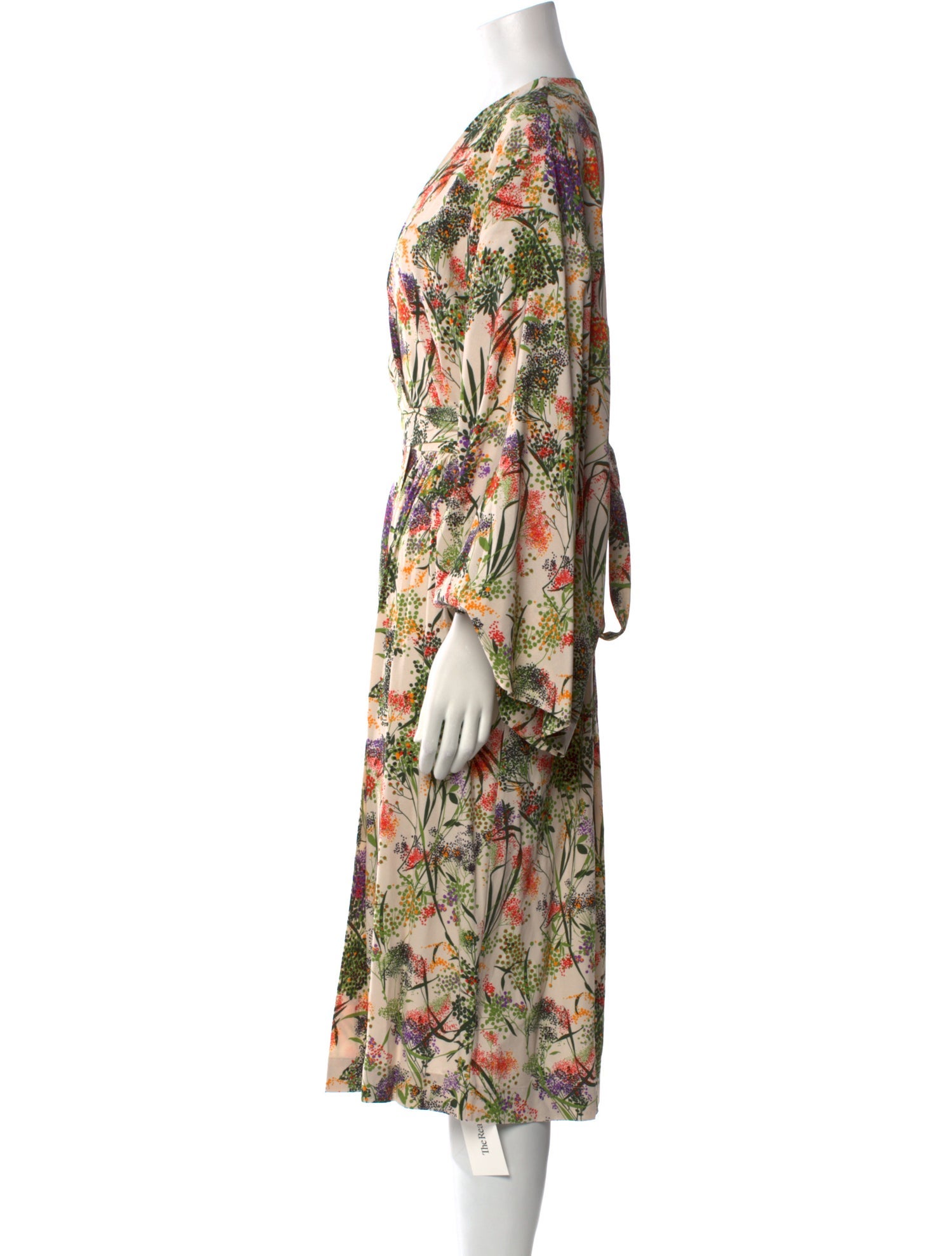 Dries Van Noten Floral Print Midi Length Dress