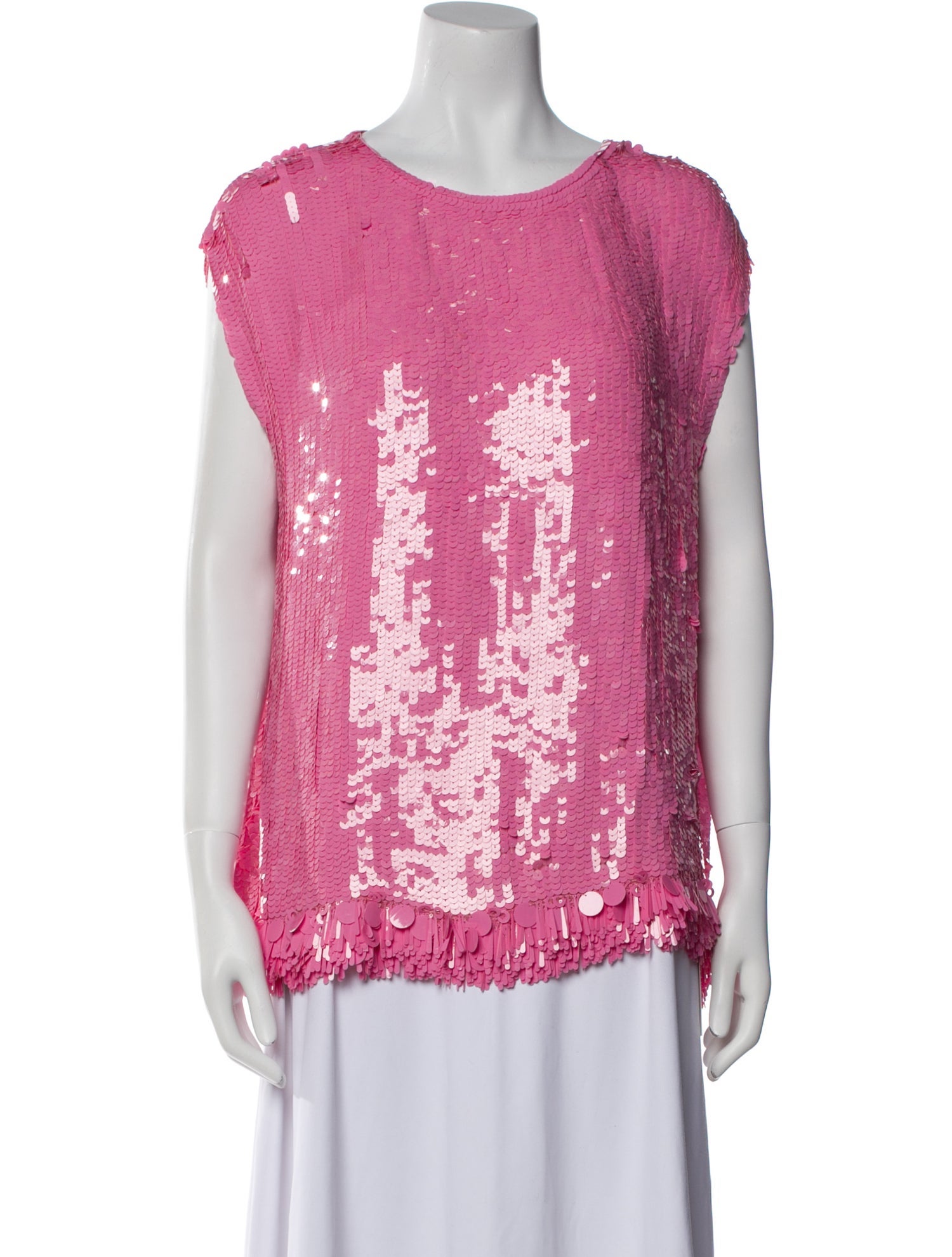 Dries Van Noten Printed Scoop Neck Top