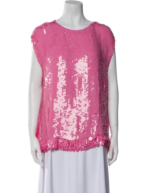 Dries Van Noten Printed Scoop Neck Top