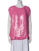 Dries Van Noten Printed Scoop Neck Top