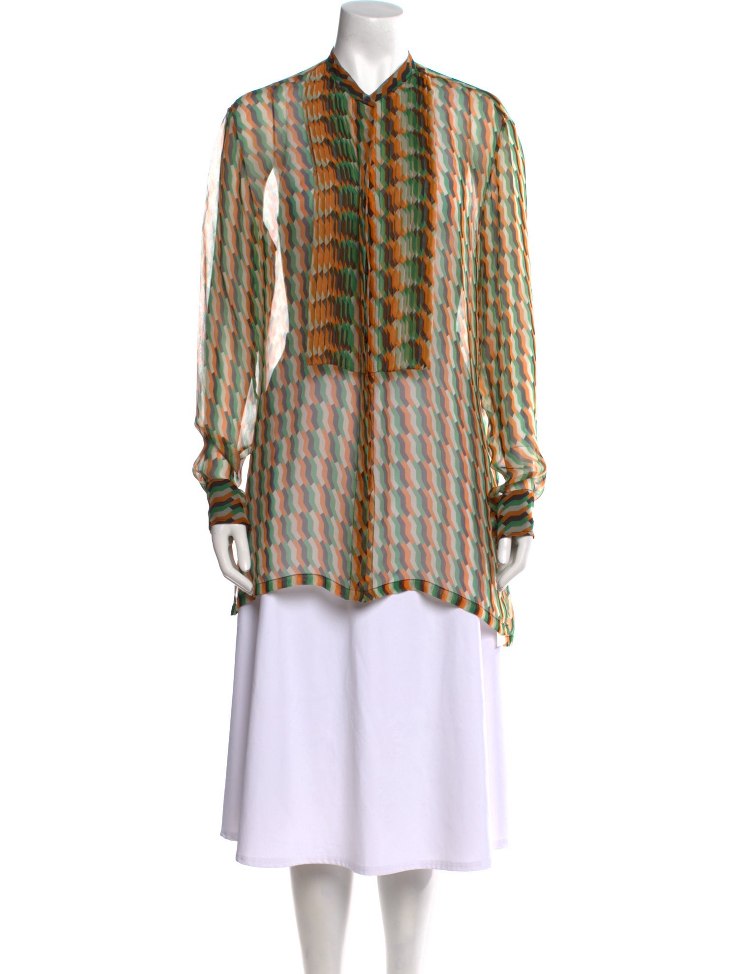 Dries Van Noten Silk Printed Tunic