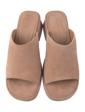 Dries Van Noten Suede Slides