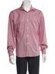 Dries Van Noten Plaid Print Long Sleeve Dress Shirt