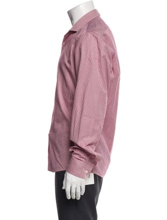 Dries Van Noten Plaid Print Long Sleeve Dress Shirt