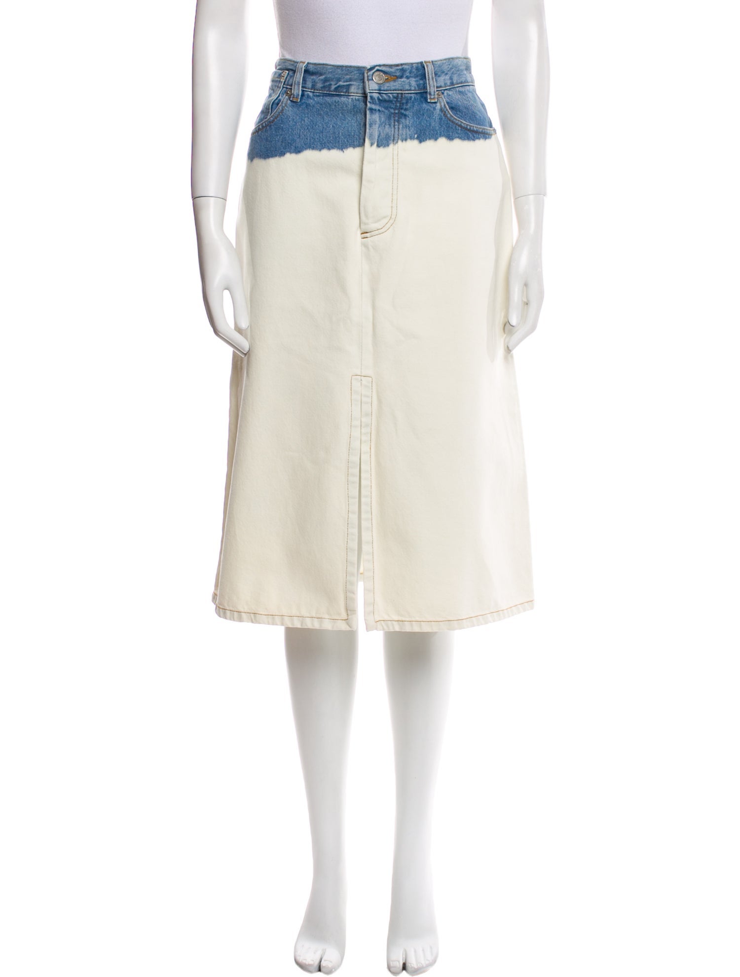 Dries Van Noten Embroidered Accent Knee-Length Skirt