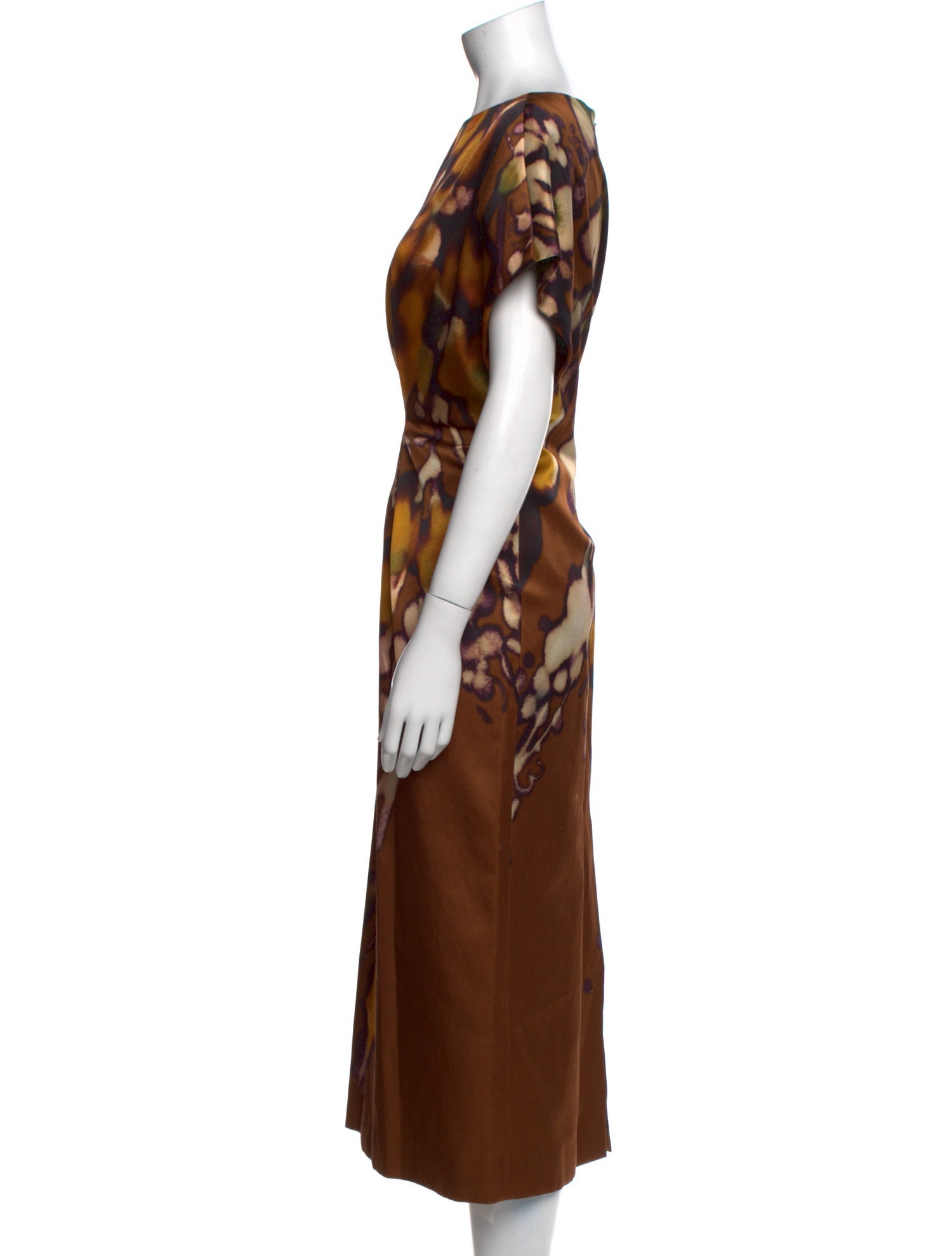 Dries Van Noten Printed Long Dress
