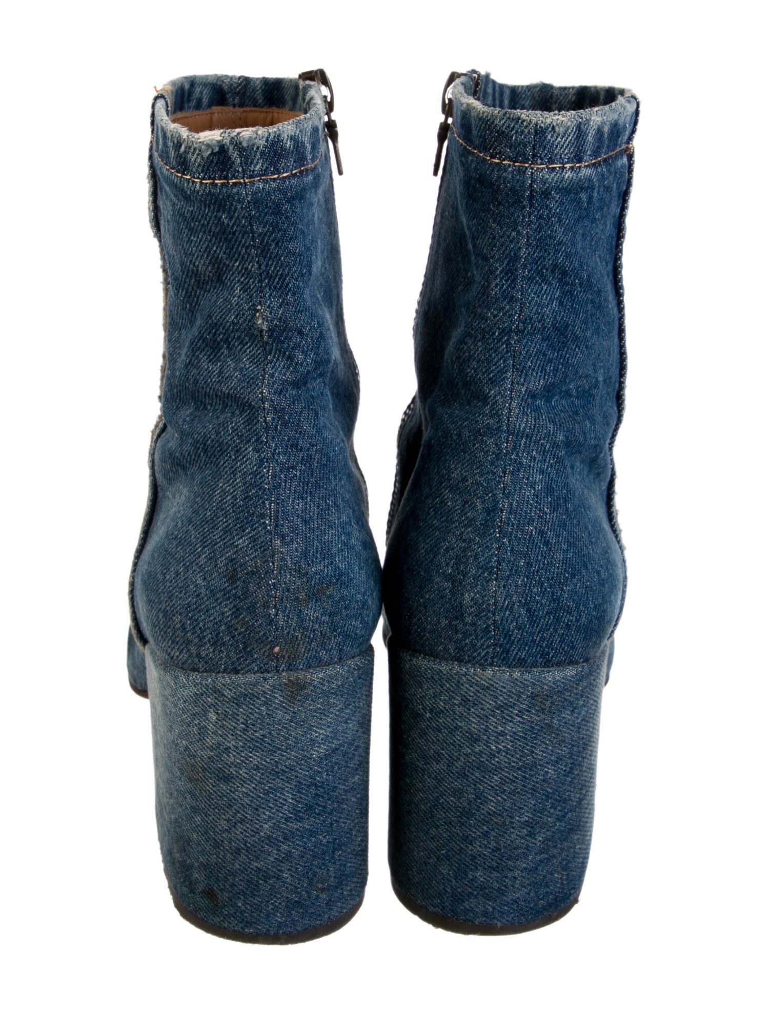 Dries Van Noten Denim Boots