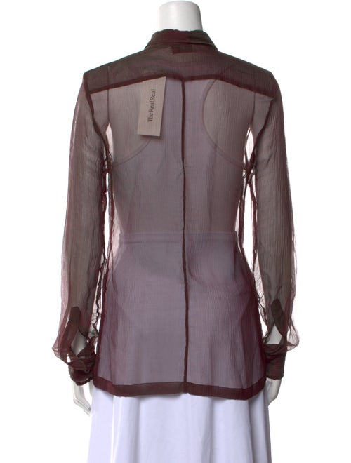 Dries Van Noten Long Sleeve Button-Up Top