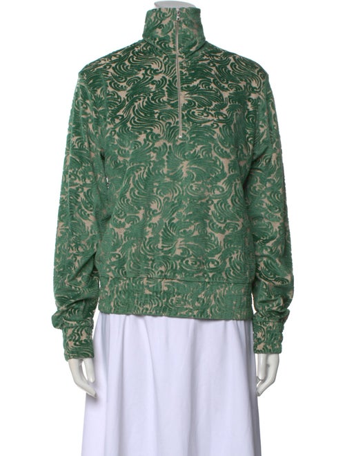 Dries Van Noten Silk Printed Sweatshirt