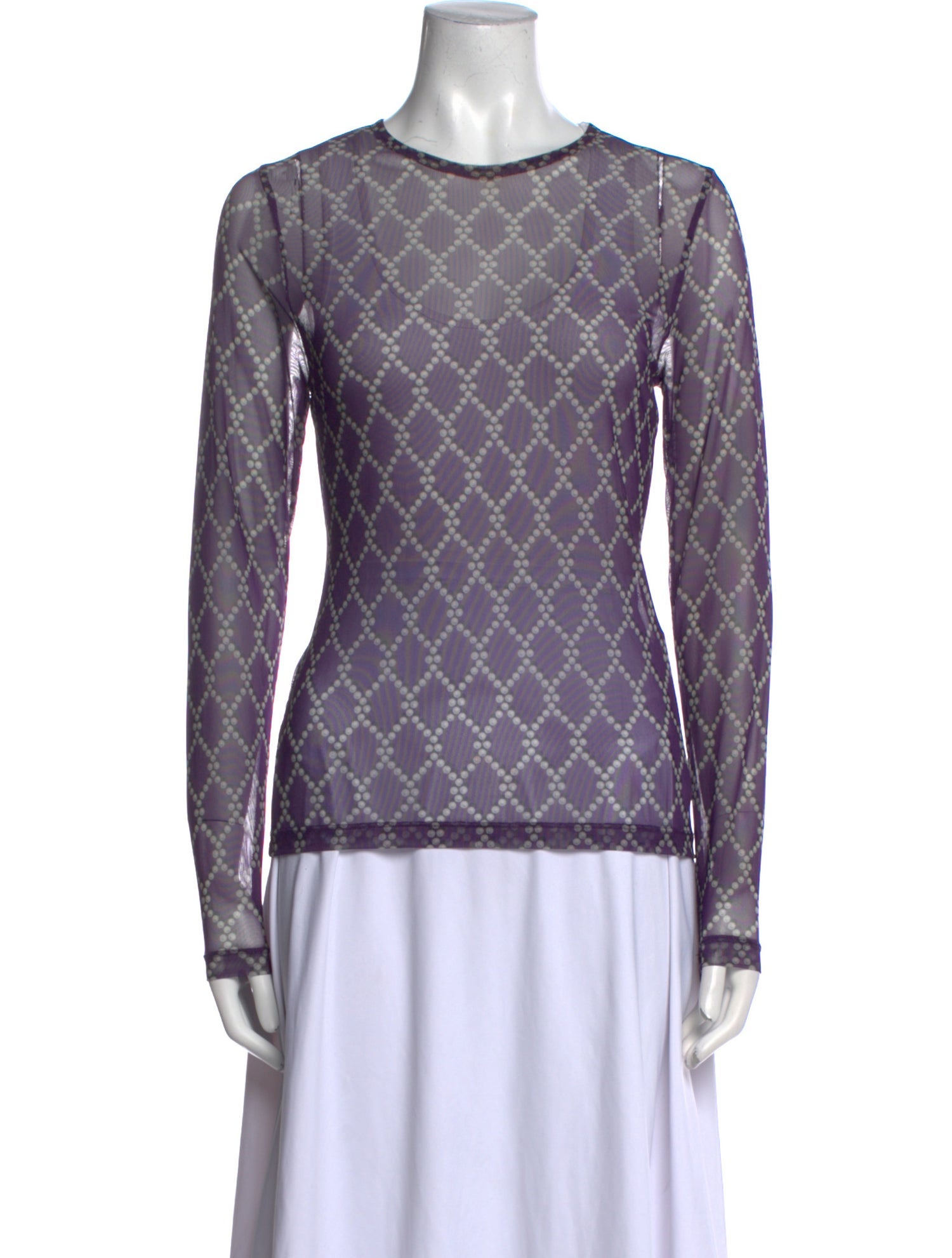 Dries Van Noten Plaid Print Crew Neck Sweatshirt