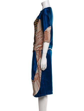 Dries Van Noten Silk Printed Skirt Set