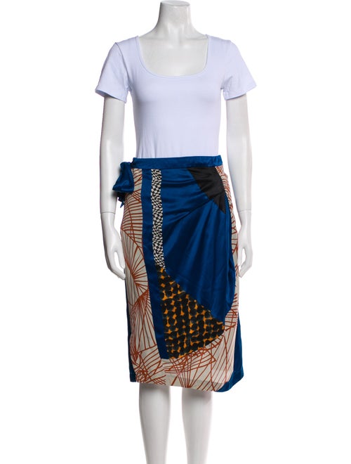 Dries Van Noten Silk Printed Skirt Set