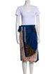 Dries Van Noten Silk Printed Skirt Set