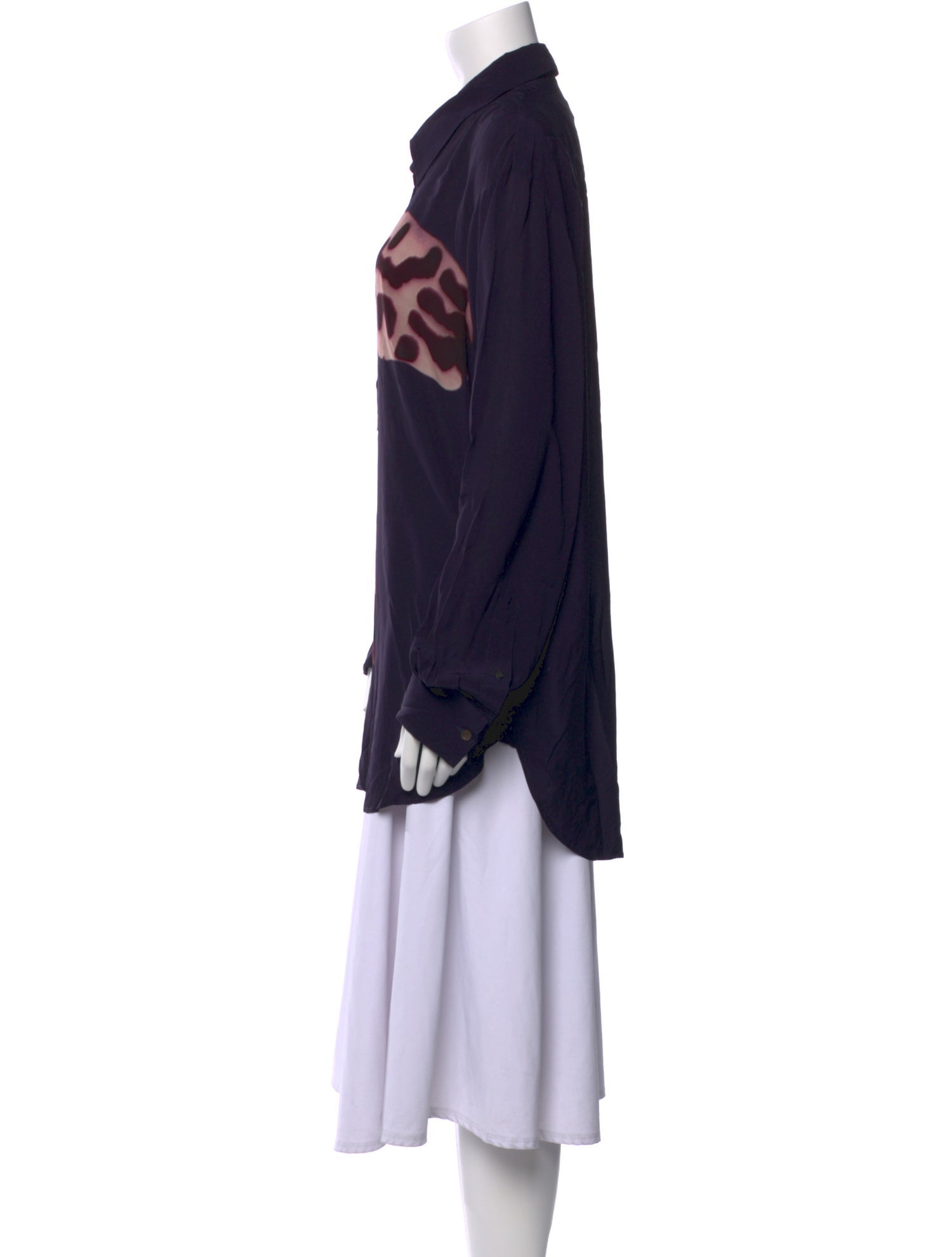 Dries Van Noten Printed Long Sleeve Tunic