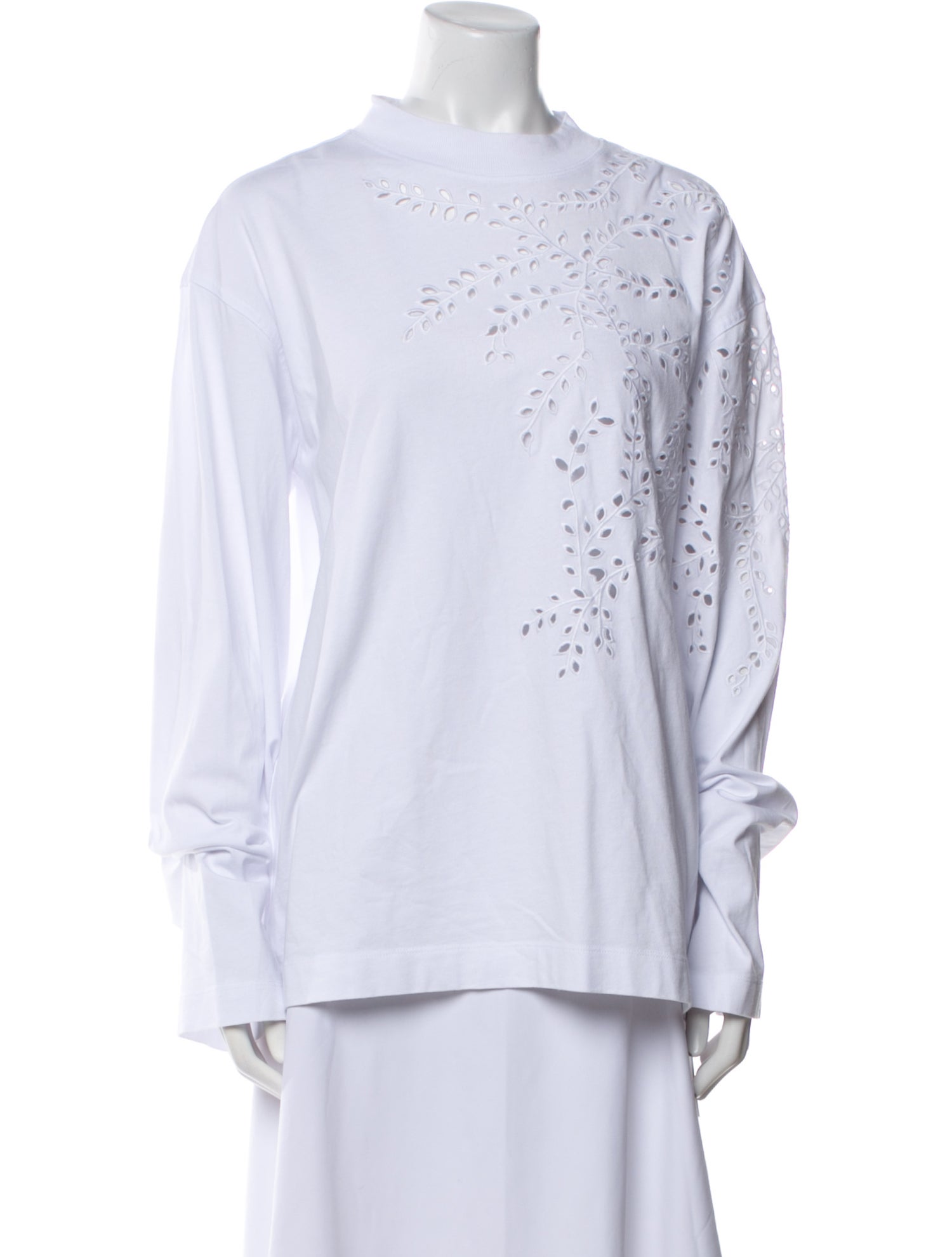 Dries Van Noten Mock Neck Long Sleeve Sweatshirt