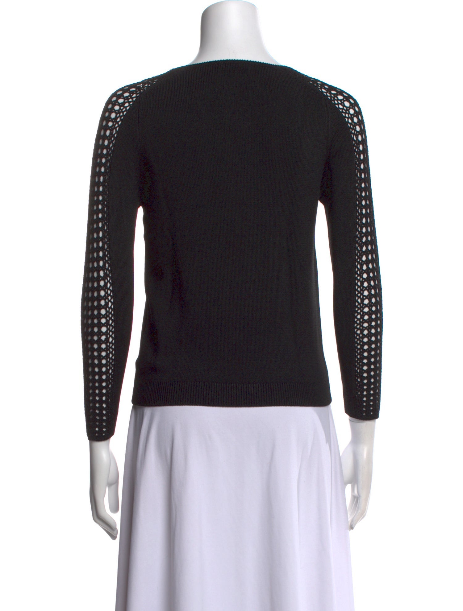 Dries Van Noten Scoop Neck Three-Quarter Sleeve Top